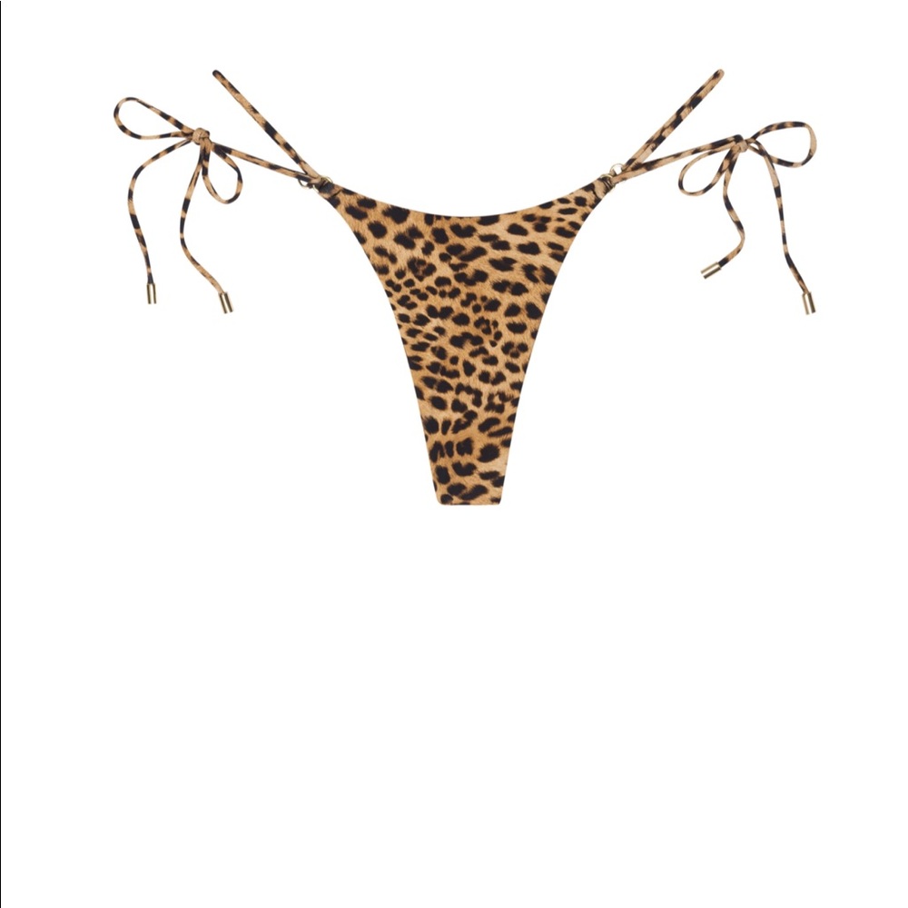 Hanalei double string jaguar leopard bikini bottom - Picture 3 of 5